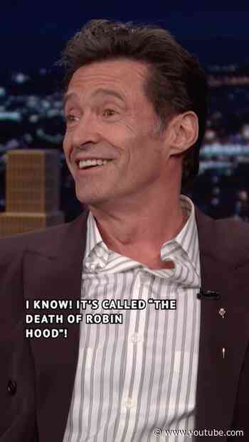 #HughJackman always plays characters that end up dying 😭 #FallonTonight