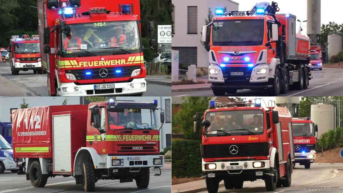 [3/4] [Waldbrand - 600 Einsatzkräfte bei 40°+] Großeinsatz Feuerwehr DRK.. Traisen / Bad Kreuznach