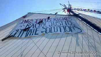 Sailboat ejected from America250 parade after displaying banners supporting Indigenous rights, climate action