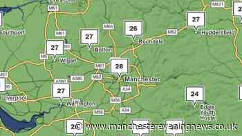 Weather maps show when it will be 28C in Manchester as third UK heatwave forecast