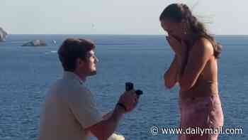 Made In Chelsea's Lily Ludovici Gray announces she is engaged as she shares sweet video of their beach proposal in Ibiza