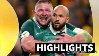Watch: Late drama as Ireland beat Australia in Sydney