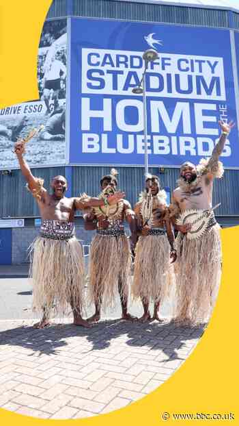 Fiji fans in Cardiff are bringing the vibes!