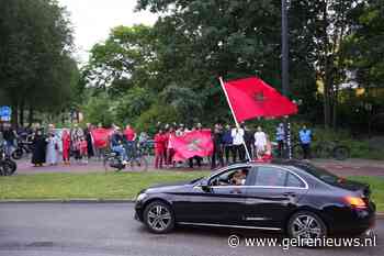 Marokkaanse supporters vieren overwinning