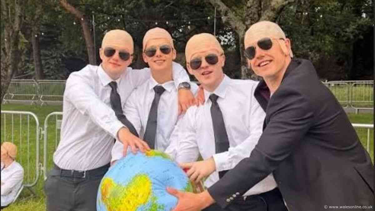 Bald caps and suits out in force at Blackweir Live for global star Pitbull