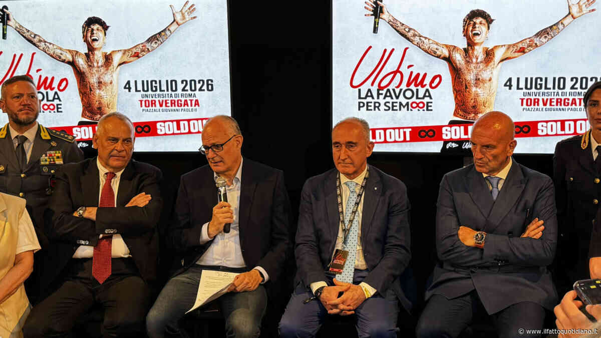 Il sindaco Roberto Gualtieri: “Ultimo è il figlio di Roma capace di parlare a una generazione intera”, l’organizzatore Vivo Concerti: “Uno show inclusivo e alla portata di tutti”, l’Assessore Onorato: “Grande indotto per la città da milion