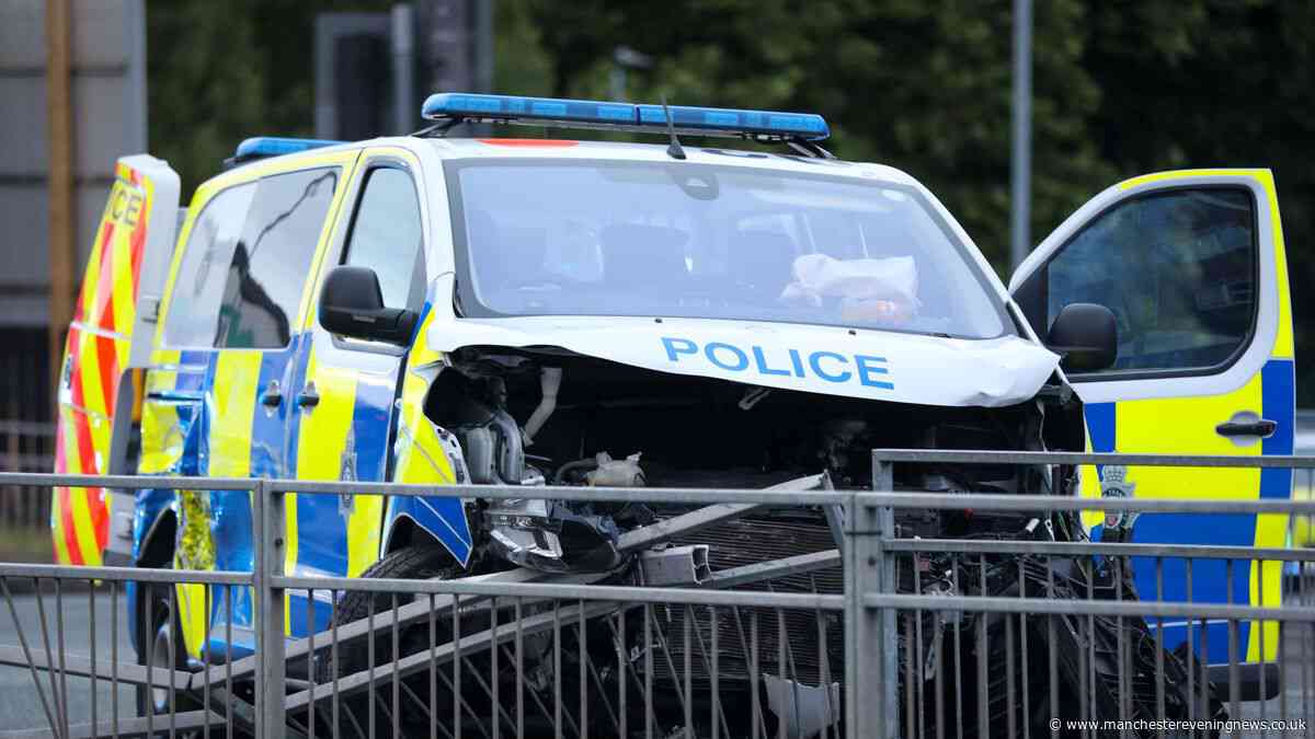 British Transport Police vehicle involved in crash while taking man into custody
