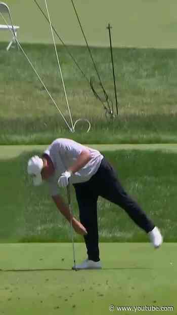 Simon Griffiths aces the 17th at Scioto Country Club in Round 1 of the U.S. Senior Open‼️