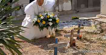 Pope Leo spends July Fourth at migrant cemetery in Italy, meets with U.S. ambassador