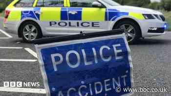 Motorway closed after biker dies in crash