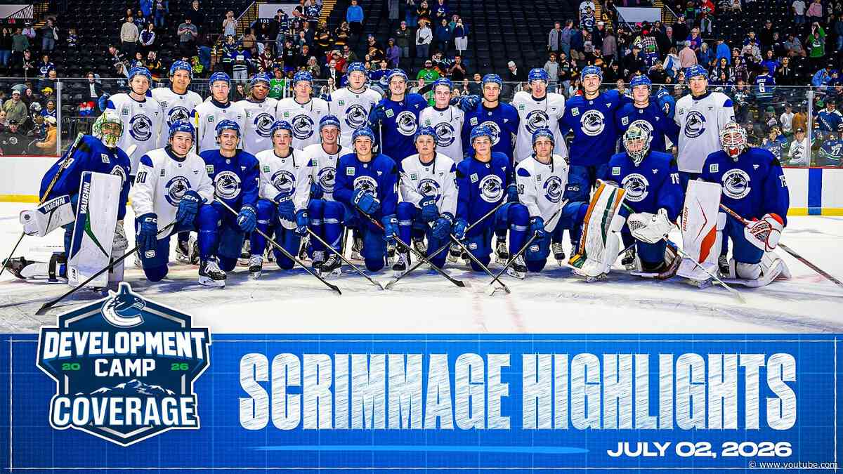 Vancouver Canucks Development Camp 3 on 3 Scrimmage Highlights (Jul 2 2026)
