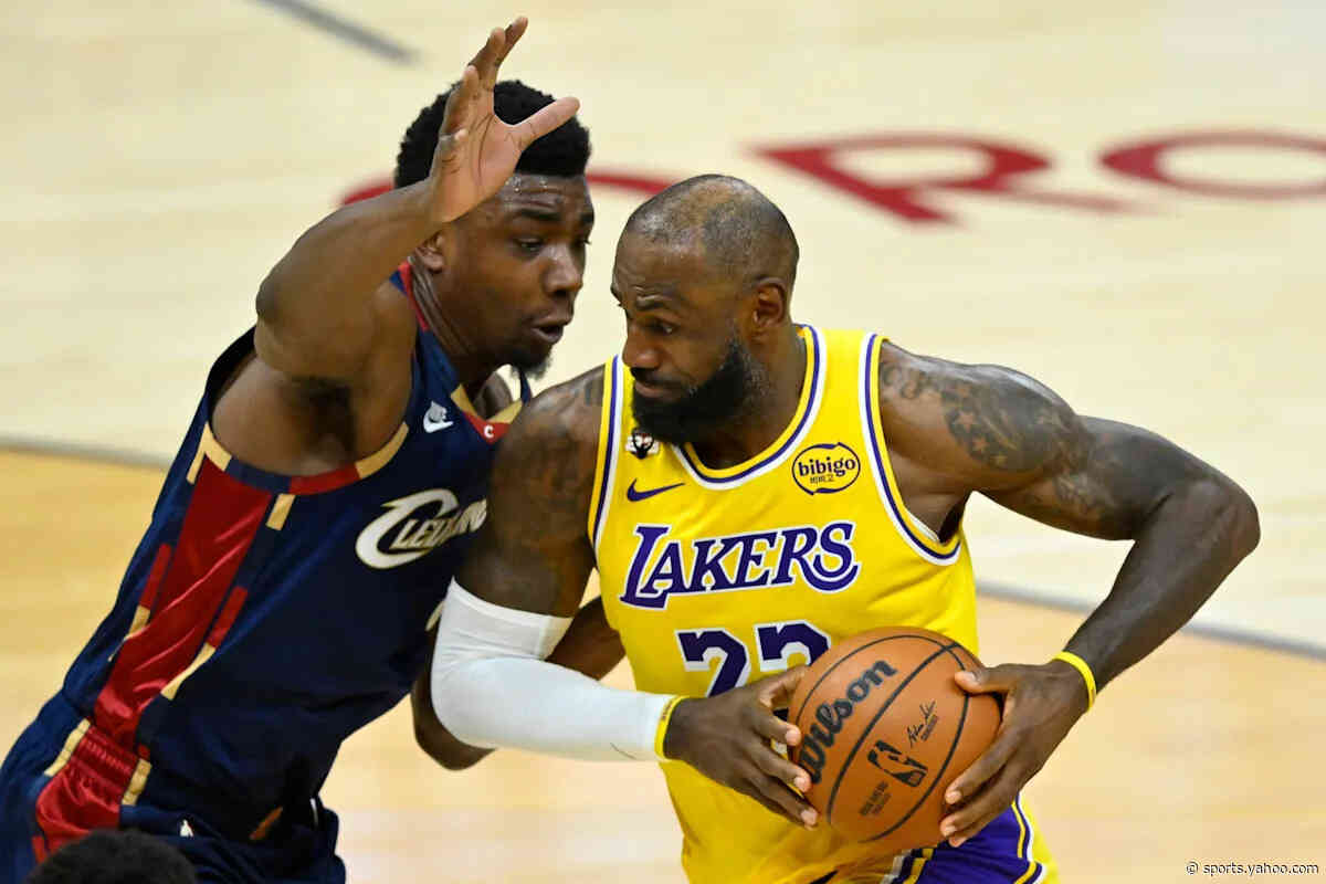 LeBron James seen with Cavs front office member in Akron