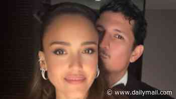Jessica Alba, 45, piles on PDA with beau Danny Ramirez, 33, before Taylor Swift's wedding