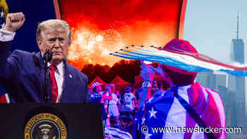 Trump zorgt voor commotie met speech 250 jaar VS en krijgt ’shut up!’ naar zijn hoofd, maar dan valt toch iedereen in katzwijm