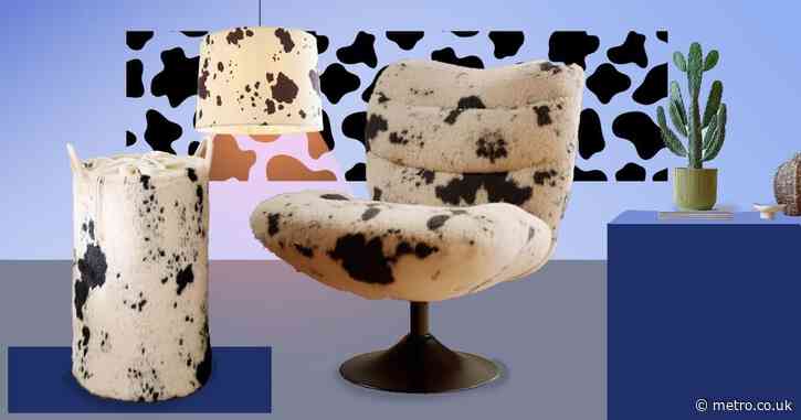 Dunelm’s new cow print homeware collection is perfect for the western trend