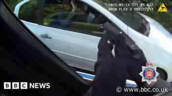 Burglars jailed for trying to gun down van driver