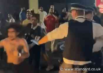Man hit by car as jubilant Egypt fans spark chaos on London's Edgware Road