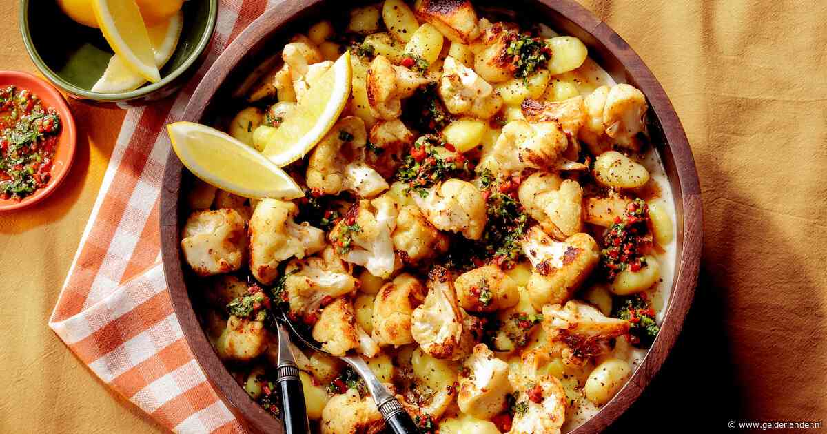Wat Eten We Vandaag: Geroosterde bloemkool met gnocchi cacio e pepe van Hugo Kennis