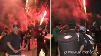 England vs Mexico latest as fans set off fireworks outside hotel and new weather warning