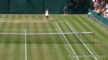 Wimbledon star disqualified after throwing racket down which ended up 'hitting fan in crowd'