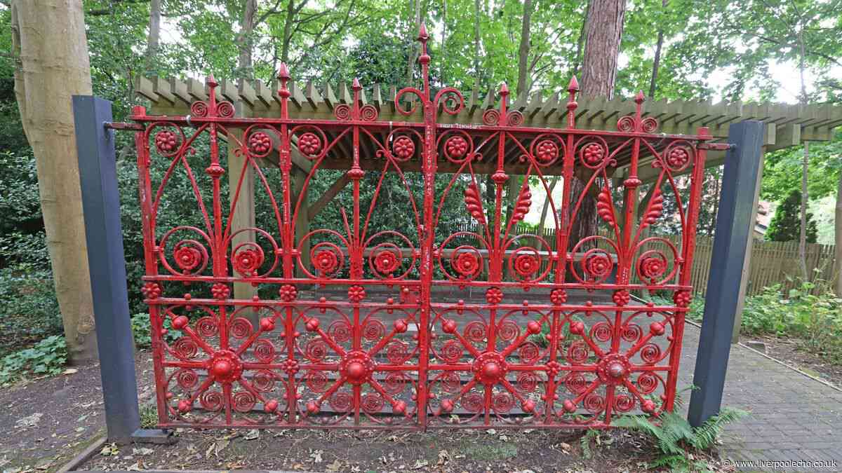 The story behind Liverpool’s famous red gates that crowds visit every day