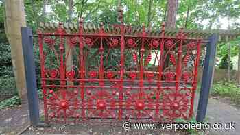 The story behind Liverpool’s famous red gates that crowds visit every day