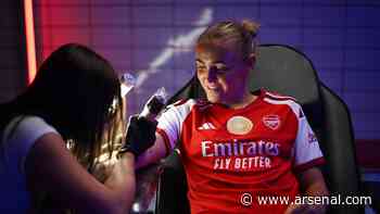 Making it permanent: Stanway gets Arsenal tattoo!