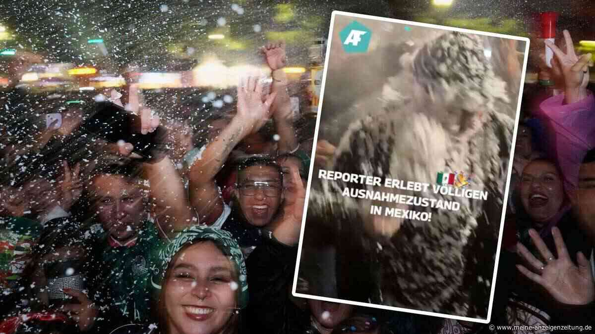 So verrückt feiern Mexikos Fans – unser WM-Reporter erlebt Schaumbad