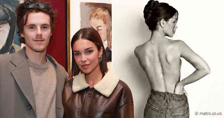 Cruz Beckham’s girlfriend poses topless for poignant message to fans