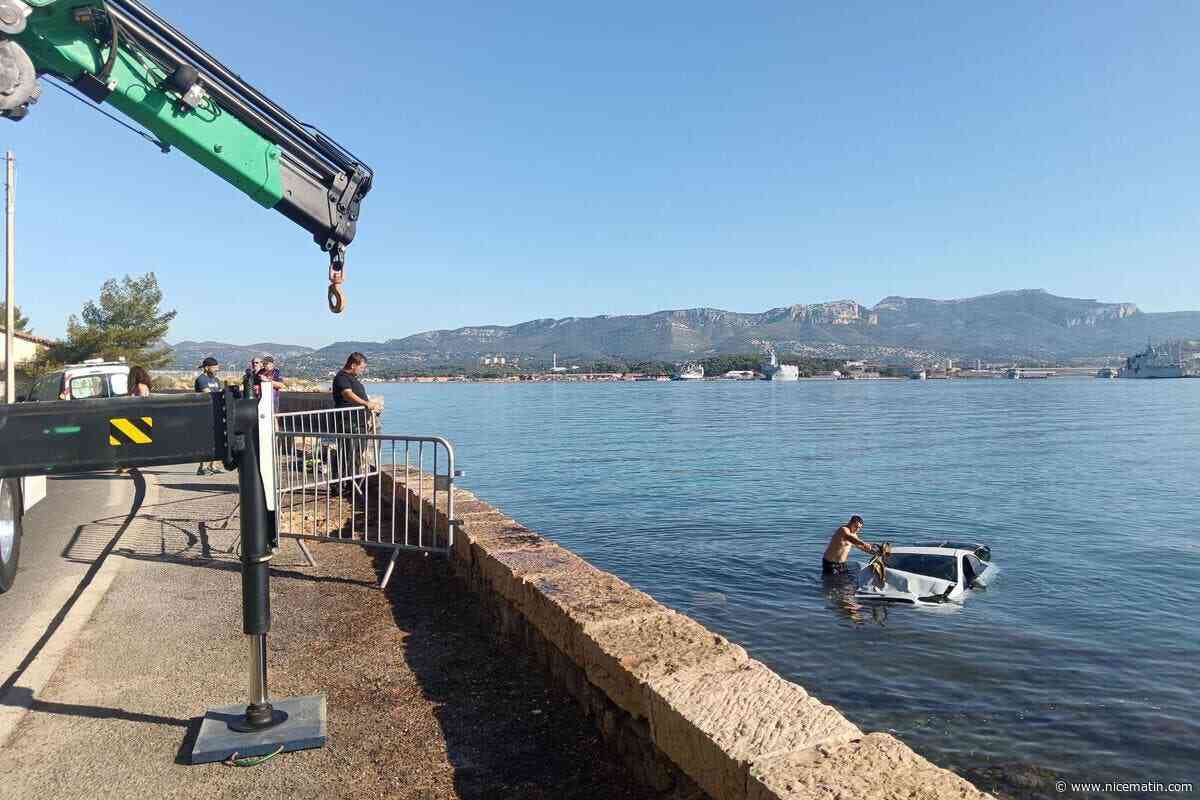 Un jeune conducteur manque son virage et termine dans la mer à La Seyne
