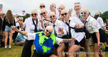 Bald caps and suits take over Cardiff for huge Pitbull concert