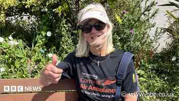 'Super gran' completes marathon walk for charity