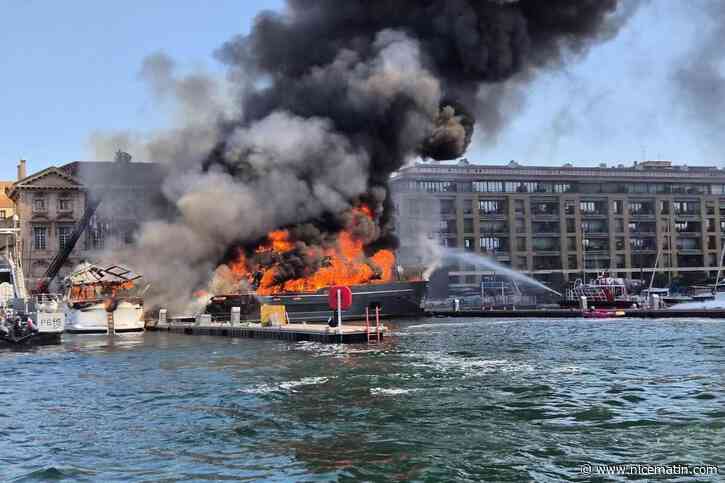 Un incendie touche deux bateaux dans le vieux port de Marseille, 14 personnes prises en charge par les marins-pompiers