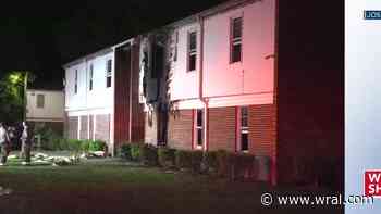 Fire breaks out at Dunn apartment building during fireworks