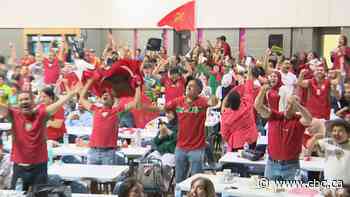 Morocco fans rejoice at Winnipeg watch party, with one saying it's like watching mom play dad