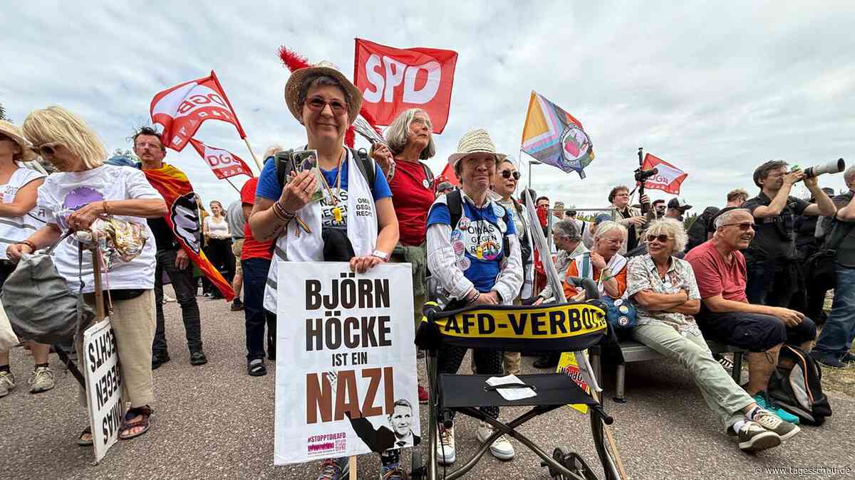 Demos gegen AfD-Parteitag: Thüringer Polizei zieht positive Bilanz