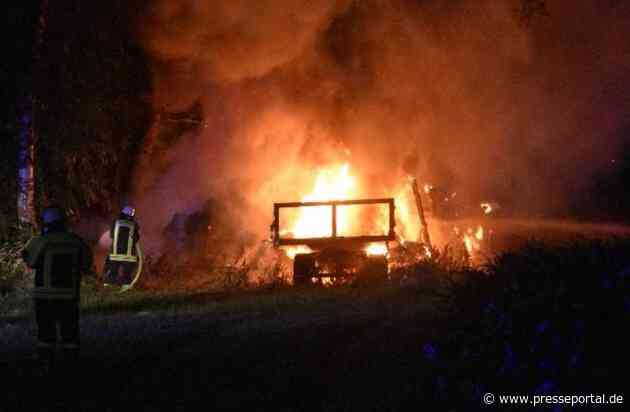 POL-VER: +++ VW-Bus überfährt Kabel +++ Autobahnpolizei mit zwei Festnahmen +++ Aquaplaning auf der Autobahn +++ Lagerhalle brennt ab +++