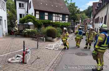 FW Weinheim: Kleinbrand auf Herd löst Feuerwehreinsatz in der Weinheimer Innenstadt aus
