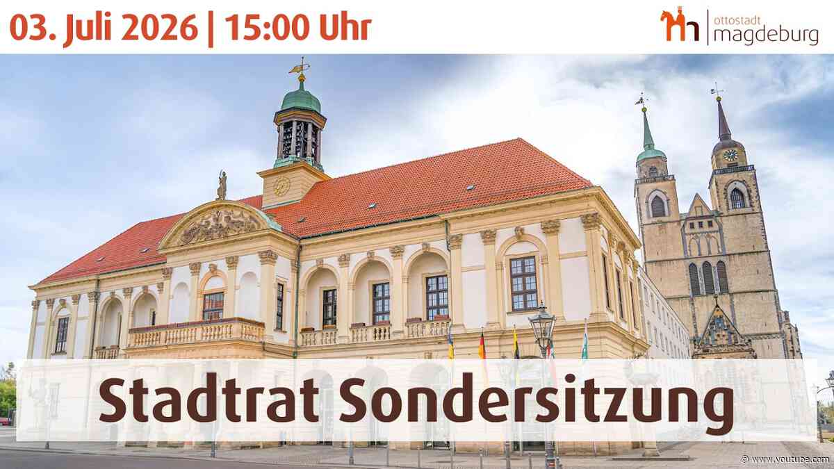 Sondersitzung des Stadtrates vom 3. Juli 2026