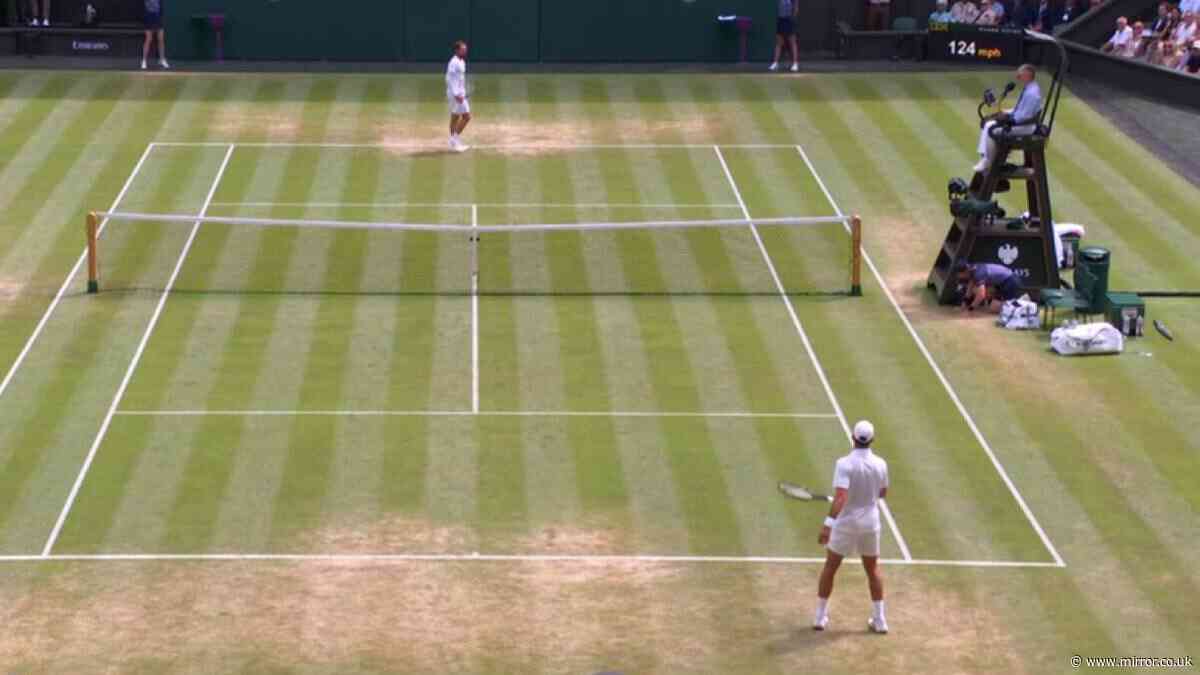Novak Djokovic suffers huge disqualification scare after actions at Wimbledon make crowd gasp