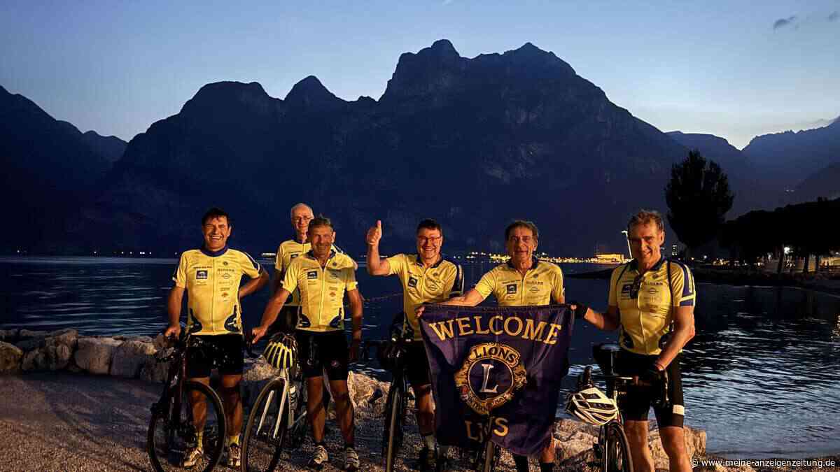 Ausdauertest für einen guten Zweck: Germeringer Benefiz-Radtour zum Gardasee bringt 3400 Euro ein