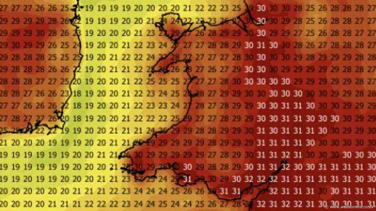 Weather maps show exact locations set to reach 30C during 'long' heatwave