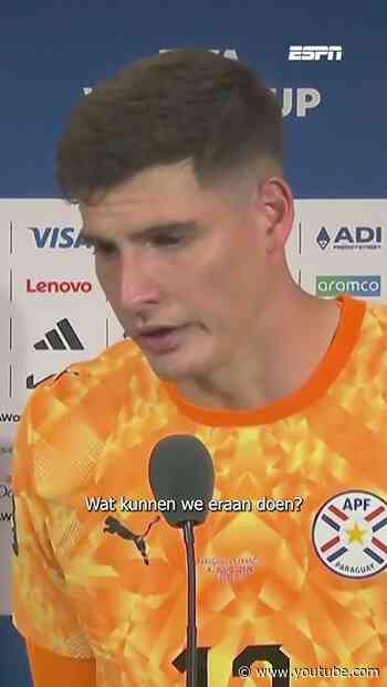 Keeper Orlando Gill over speelwijze Paraguay: "Als de bal erdoor komt, komt de speler er niet door"