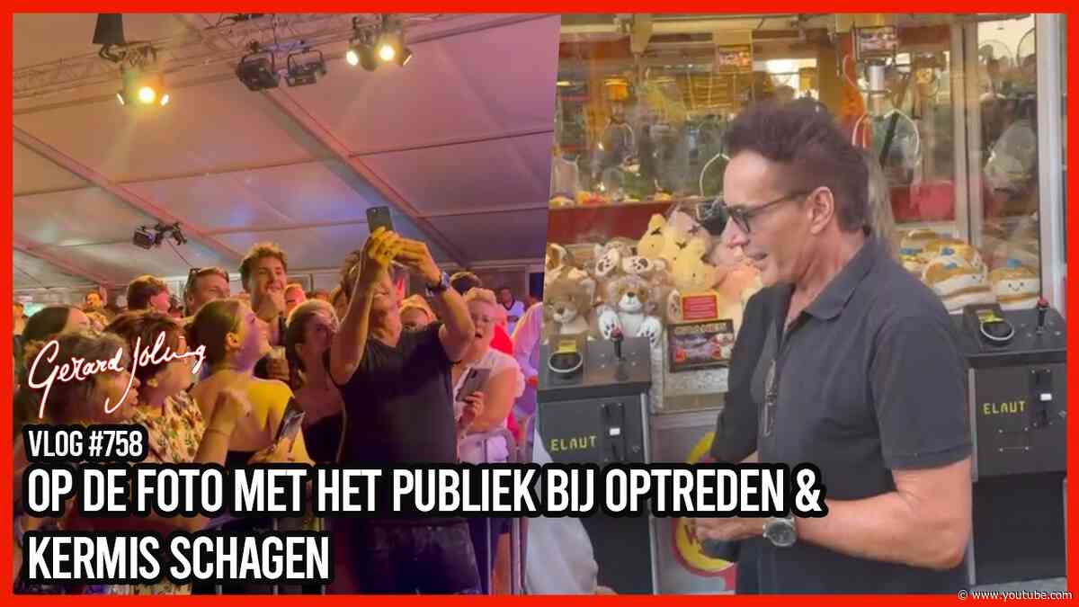 OP DE FOTO MET HET PUBLIEK BIJ OPTREDEN & KERMIS SCHAGEN  - GERARD JOLING - VLOG #758