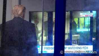 Trump breaks the internet as he's caught watching himself on Fox... who are filming him watching himself