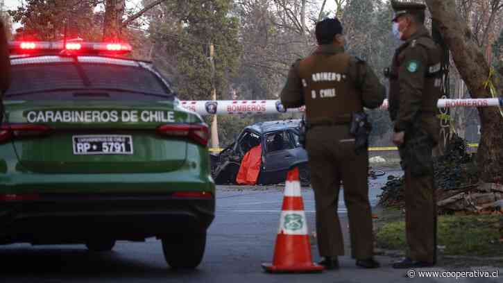 Choque y posterior volcamiento dejó a un conductor fallecido en San Bernardo