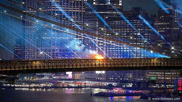 Brooklyn Bridge catches fire amid NYC fireworks display as Trump hails it in DC speech