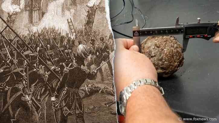 Rare cannonball emerges from ground at the Alamo, likely untouched for nearly 190 years