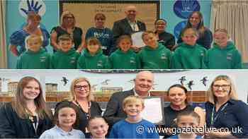 Two primary schools receive awards for outstanding commitment to promoting healthy eating