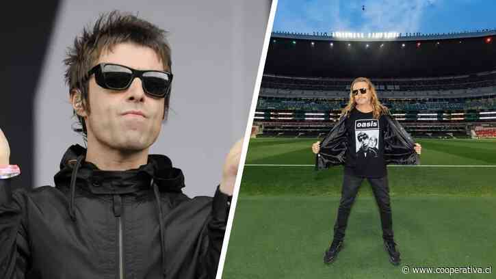 Sigue el pleito: Fher de Maná trollea a Liam Gallagher usando polera de Oasis